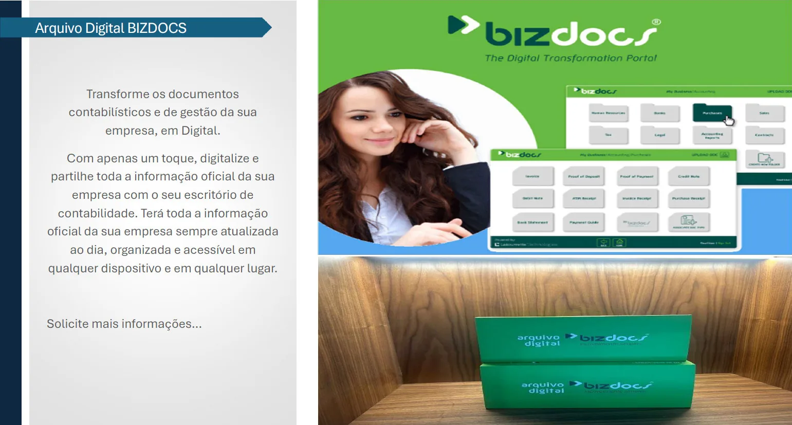 Apresentação da solução de arquivo digital Bizdocs